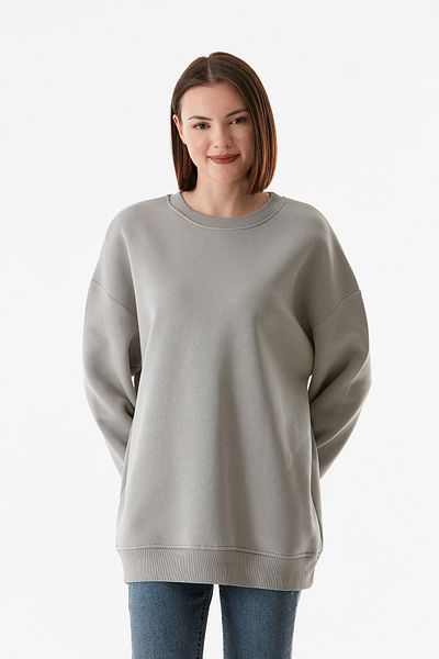 Fulla Moda Φούτερ Basic Crew Neck