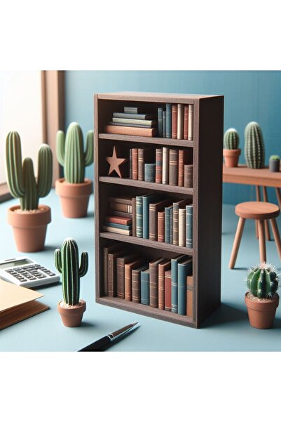 MDİZMİR Minyatür Kitaplık Ve Kitap • Dekoratif Obje Küçük Boy Kitaplık Minaya...