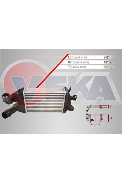 TURBO RADYATORU (INTERCOOLER) OPEL ASTRA H 1.3 CDTI 2004-2010