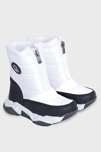 United Colors of Benetton United Colors Of Benetton Çocuk Fermuarlı Bot Beyaz BN-50125