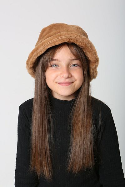 REMSA Rkş-Ç-01 Camel Children's Plush Bucket Hat