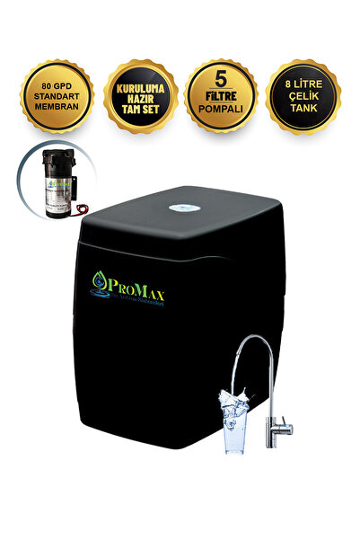Promax Pompalı Çelik Tanklı Su Arıtma Cihazı