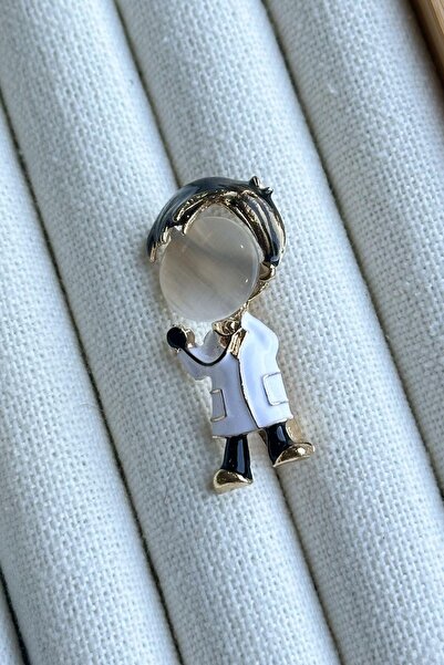 Enfes Takı Doktor Broşu – Tıp Sembolü Broş, Şık Doktor Hediyesi