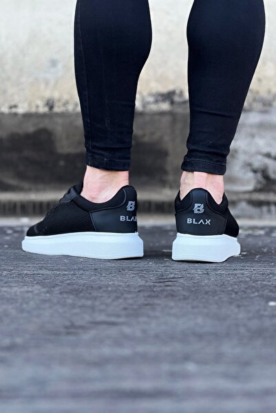 Wagoon WG019 Μαύρο Πλεκτό Ανδρικό Sneaker - Casual Παπούτσια