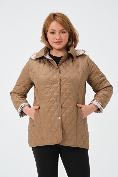 GLR&GYM GÜZİDE KADIN MEVSİMLİK KISA KAPİTONE MONT