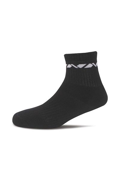 Nivia Cube Sports Ankle Length Socks (Black) | Cotton | Light Weight | Comfortable | Stylish