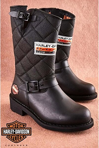 Harley Davidson 025g100071 Laconia 644 Leather Short Women's Boots Black