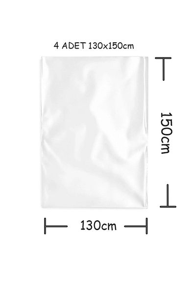 OLİ Art 130X150Cm 4 Pieces Transparent Gelatin - Baklava and Cake Gelatin, New Year Packaging