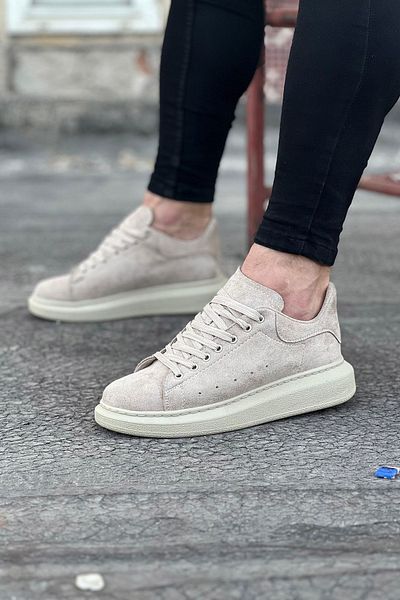 Wagoon WG096 Μπεζ Suede Daily Ανδρικά Casual Παπούτσια