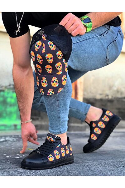 Wagoon Wg01 Чоловічі повсякденні черевики з принтом вугільної черепахи