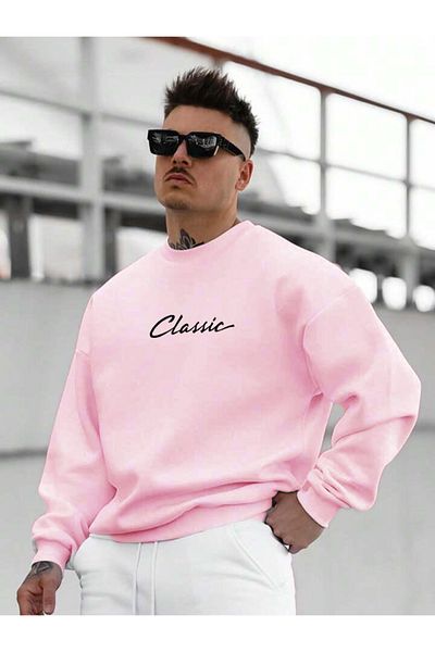 FAVORİST Φούτερ CLASSIC SLOGAN Oversize Crew Neck