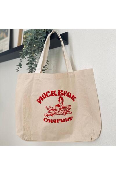 Mackbear Coffee Co. Mackbear Kanvas Bez Çanta, Hobi Örgü ve Plaj Çantası 1388