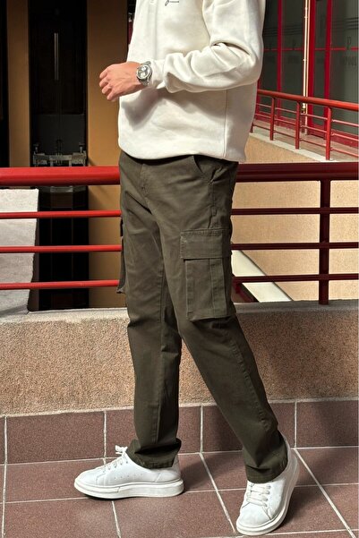 inpool Baggy-oversize Kalıp, Kargo Cep, Gabardin Pantolon 23ınp274
