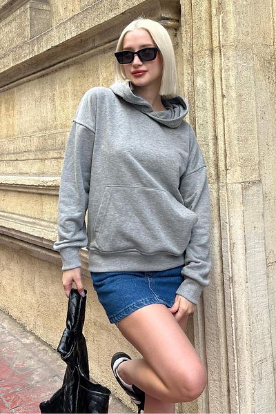 Madmext Grimelange Oversize Pocket Sweatshirt Mg2207