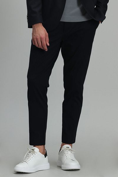 Lufian Bogar Sports Men's Chino Trousers Slim Fit Navy Blue