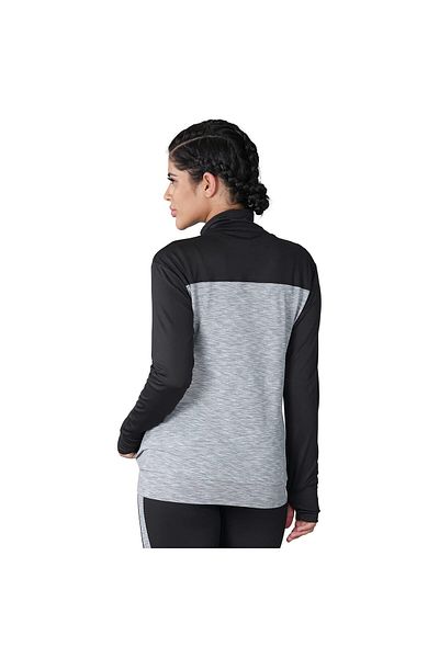 Nivia Neo-6 Womens Jacket (Light Grey/Black, M) | Good for Cold Winter Weather | For Riding