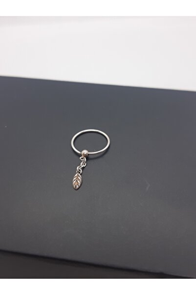 Set 925 Ayar Gümüş Yaprak Sallantılı Ve Toplu Halka Hızma ( Çap : 9 mm )