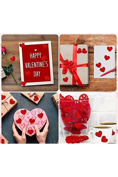 Sonic Red Hearts Label Sticker - Exit Gift Notebook Phone