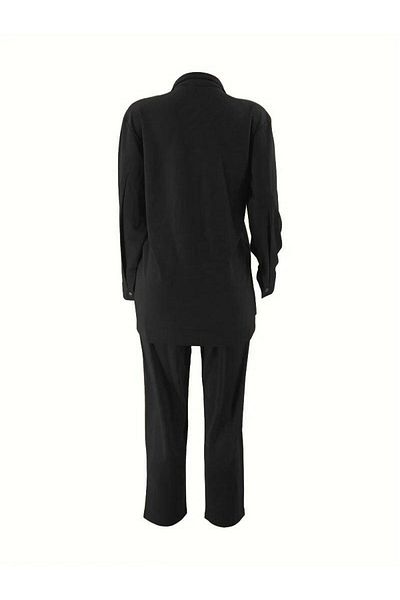 Machetta Women's Zippered Collar 2-Piece Hijab Set