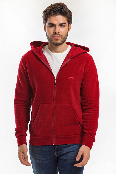 Slazenger Lână pentru bărbați Samson Claret Red Winter Fleece