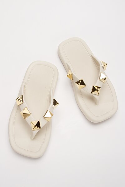 OZYO Kuvars Kemik Taşlı Parmak Arası Jel Yazlık - Günlük Sandalet