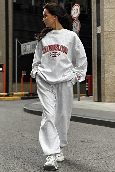 Madmext Karmelange kerékpáros nyakú alsó felső tréningruha MG2213