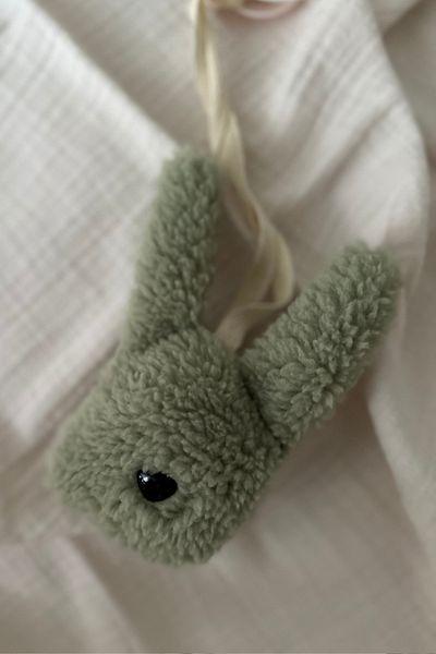 vivimade Green Bunny Mint Baby Pacifier Strap