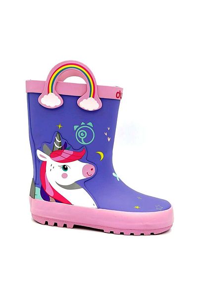 Dudino Loly UNICORN 4w25a333 - Παιδικά λιλά μποτάκια βροχής
