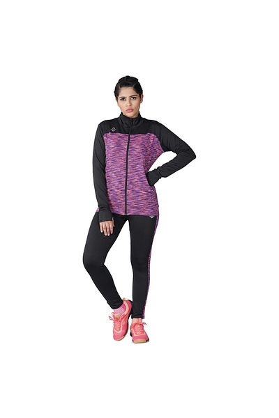 Nivia Neo-6 Womens Jacket (Purple/Black, L) | Good for Cold Winter Weather | For Riding, Driving
