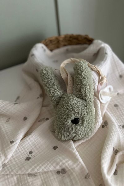 vivimade Green Bunny Mint Baby Pacifier Strap