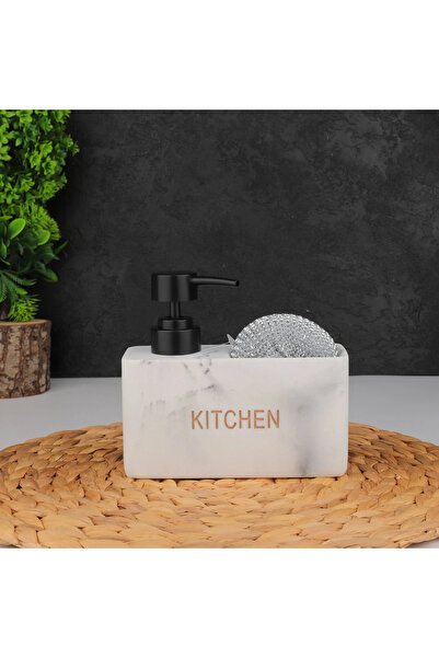 MİEN Mien Mermer Desenli Polyresin Sıvı Sabunluk Cn-56789