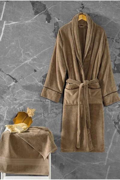 Cotton Box Exclusive Single Bornoz Seti Bej L/xl 8680108069141