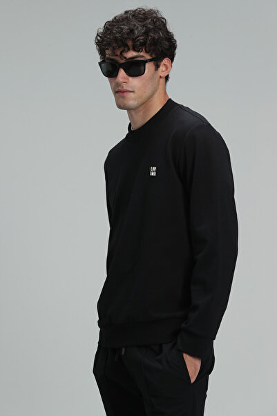 Lufian Oscar Erkek Sweatshirt Siyah