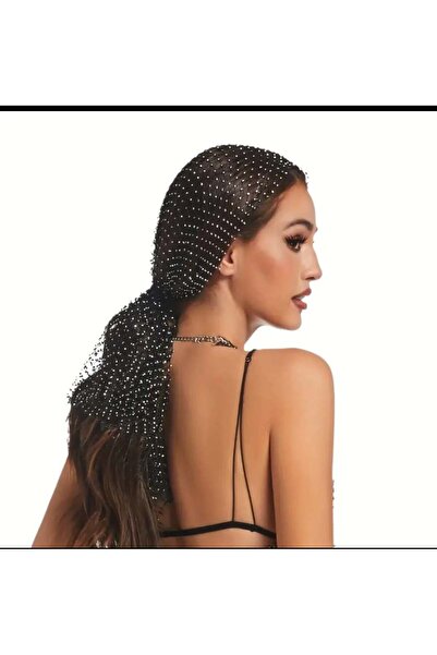 BF Bikini Fashion Parlak şık taşlı saç bandanası