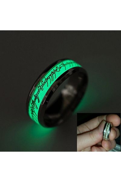 ema Lord of the Rings Highlighter Glow-in-the-Dark Ring Necklace