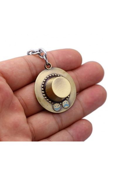 ema One Piece Ace Anime Hat Necklace - Stylish Gift Ornament Jewelry