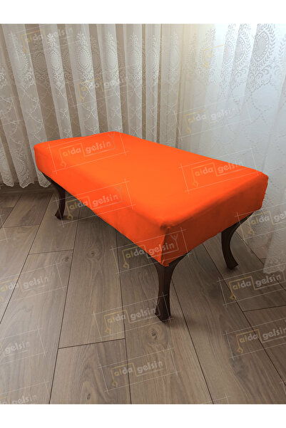 aldagelsin Ayak Ucu Kapı Önü Antre Düz Bench Puf Orta Sehpa Ceviz Ayak (90*45)