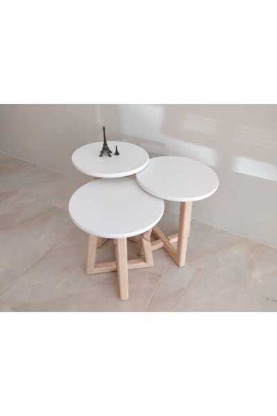 uğurlubaylar dekoratif 3 lü zigon sehpa