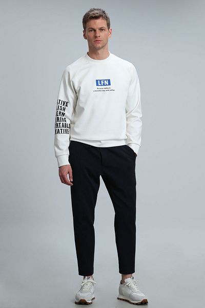 Lufian Ανδρικό φούτερ Maddox Off White