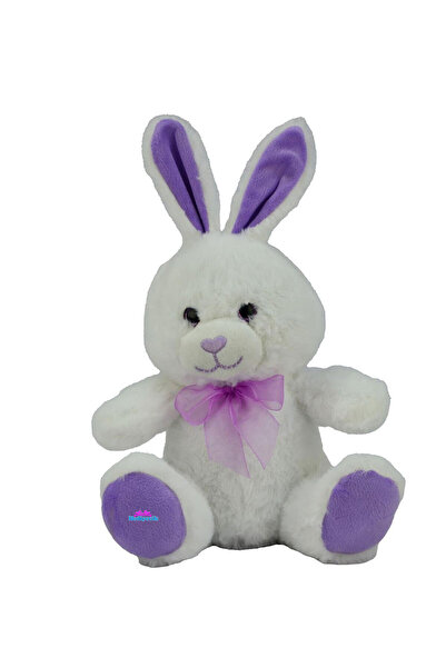 hediyecik Peluş Oyuncak Sevimli Mor Neon Tavşan 30 Cm