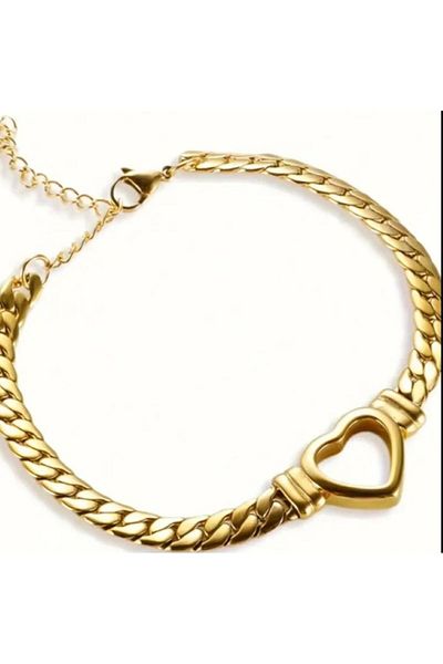 SE Jewellery Vip Special Series Italian Steel Heart Bracelet