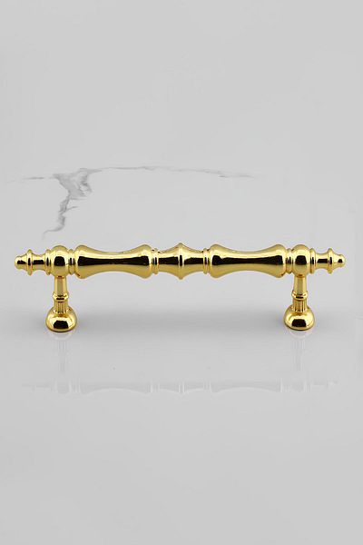 Badem10 Mâner metalic Nilay Gold 96 Mm-9,6 Cm Mobilier Bucătărie Sertar Dulap Dulap Mânere Mâner Mâner Aur