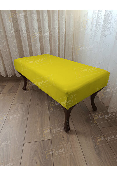 aldagelsin Ayak Ucu Kapı Önü Antre Düz Bench Puf Orta Sehpa Ceviz Ayak (90*45)