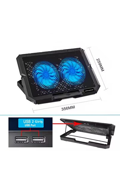 gaman 2 Adet Fanlı Ledli Telefon tutucu Özellikli 12"-17" Pro 7 Kademe Standl...