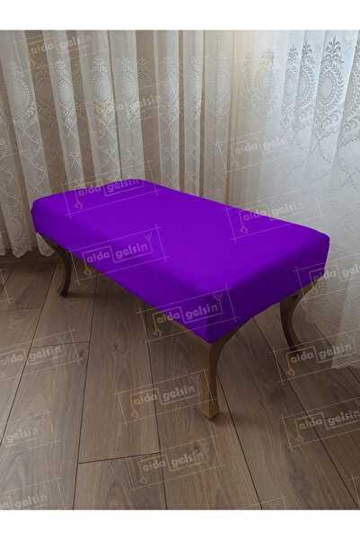 aldagelsin Ayak Ucu Kapı Önü Antre Düz Bench Puf Orta Sehpa Gold Ayak (90*45)