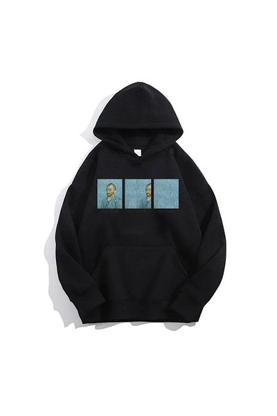 Moda Glo Unisex Van Gogh Hooded Sweatshirt