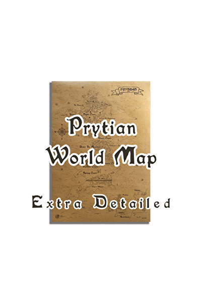 Talented Bears Workshop A Court Of Thorns And Roses Acotar Haritası 50*70cm, ...