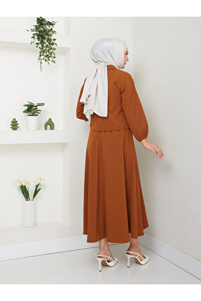 VOLT CLOTHİNG Női sapkás ing szoknya szett