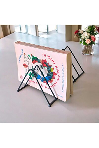 EceAksesuar Kitap Tutacağı-Kitap Rafı-Metal Kitap Desteği - Kitaplık- Ev Ve Ofis Dekoratif Aksesuar