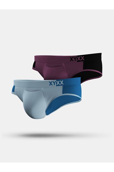 XYXX By Styli Pack of 2 - Colorblock Modal Briefs